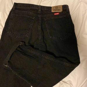 Black Wrangler Mom Jeans